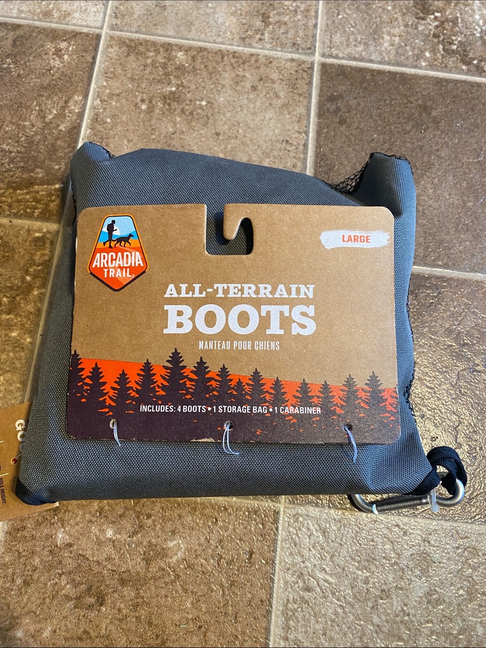 Arcadia Trail All-Terrain Dog Boots - Charcoal Black - Picture 2 of 5